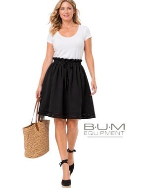 4X Cotton Skater Skirt with Self Tie String Belt, b.u.m. equipment